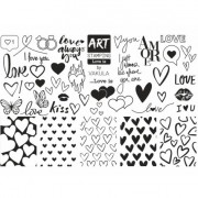 ART STAMPING VAKULA міні- пластина для стемпінгу Love is