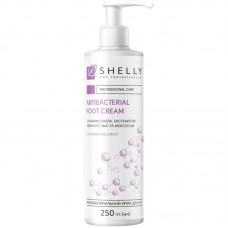 Антибактеріальний крем для ніг з іонами срібла, екстрактом зеленого чаю і ментолом Shelly 250 мл